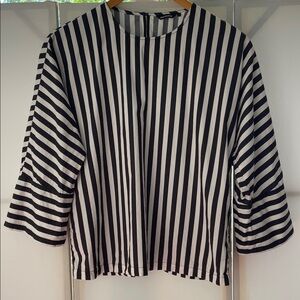 Marimekko Bold Vertical Stripe Blouse